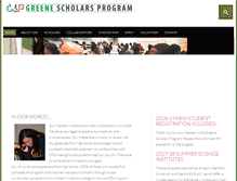 Tablet Screenshot of greenescholars.org